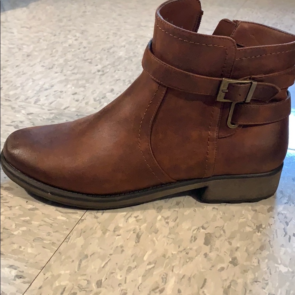 Brown fall boots